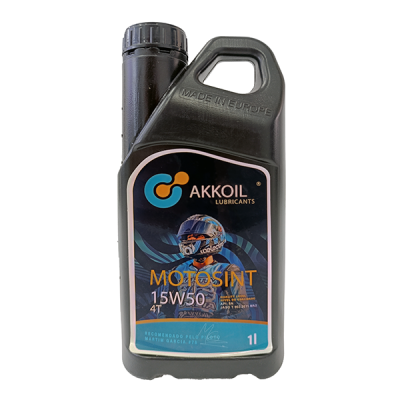 AKKOIL MOTOSYNT 15w50 4T 1L