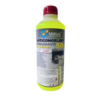 Akkoil Anticongelante 50% Amarelo G12/G12+ Orgânico 1L
