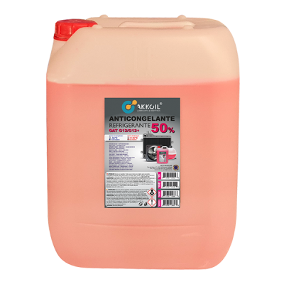 Akkoil Anticongelante 50% Rosa G12/G12+ Orgânico 20L