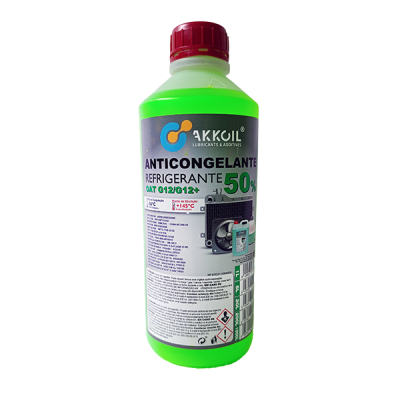 Akkoil Anticongelante 50% Verde G12/G12+ Orgânico 1L