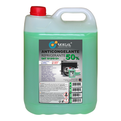 Akkoil Anticongelante 50% Verde G12/G12+ Orgânico 5L