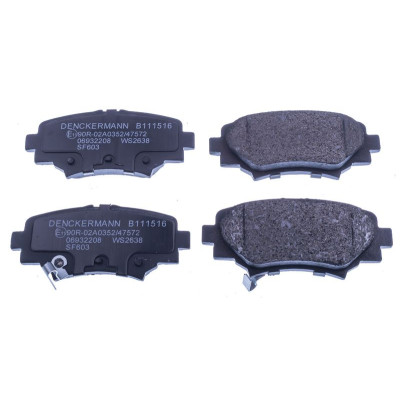 DENCKERMANN PASTILHAS DE TRAVÃO TRASEIRA