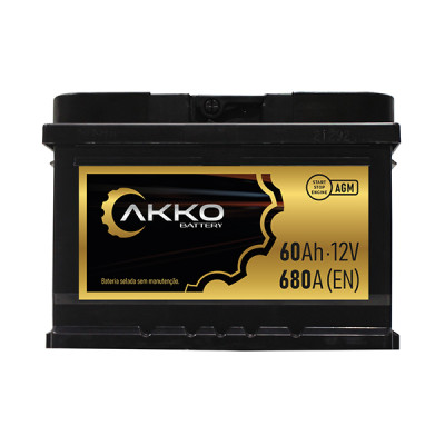 Akko Battery AGM Start Stop 60Ah 680En